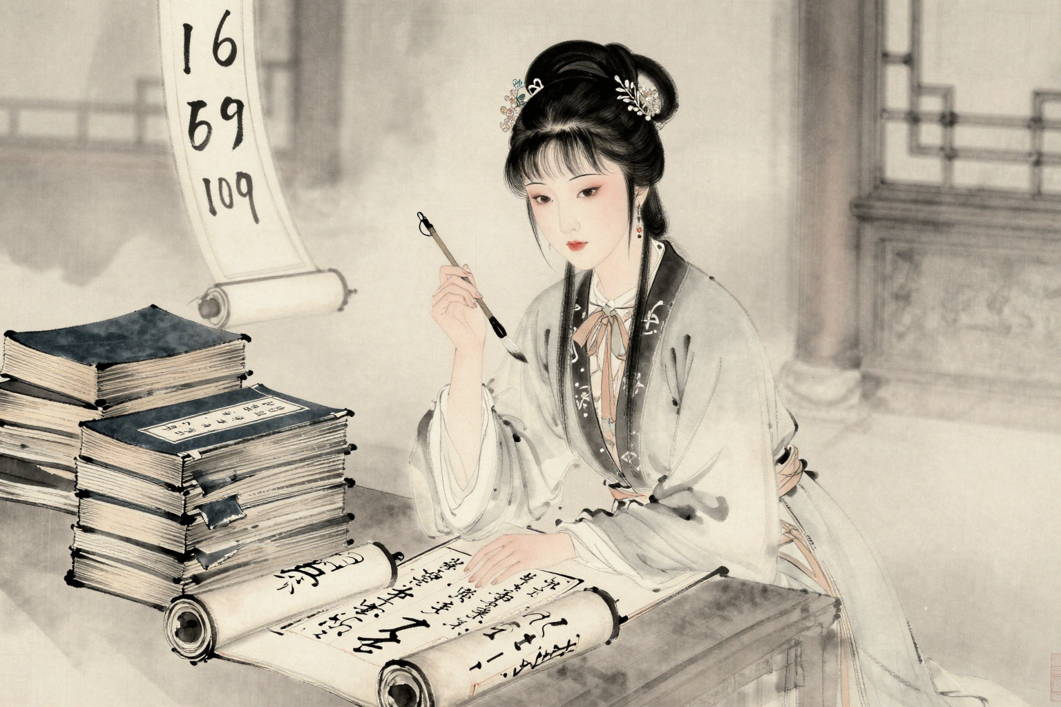 黛玉诗词字数之谜：1659的迷雾