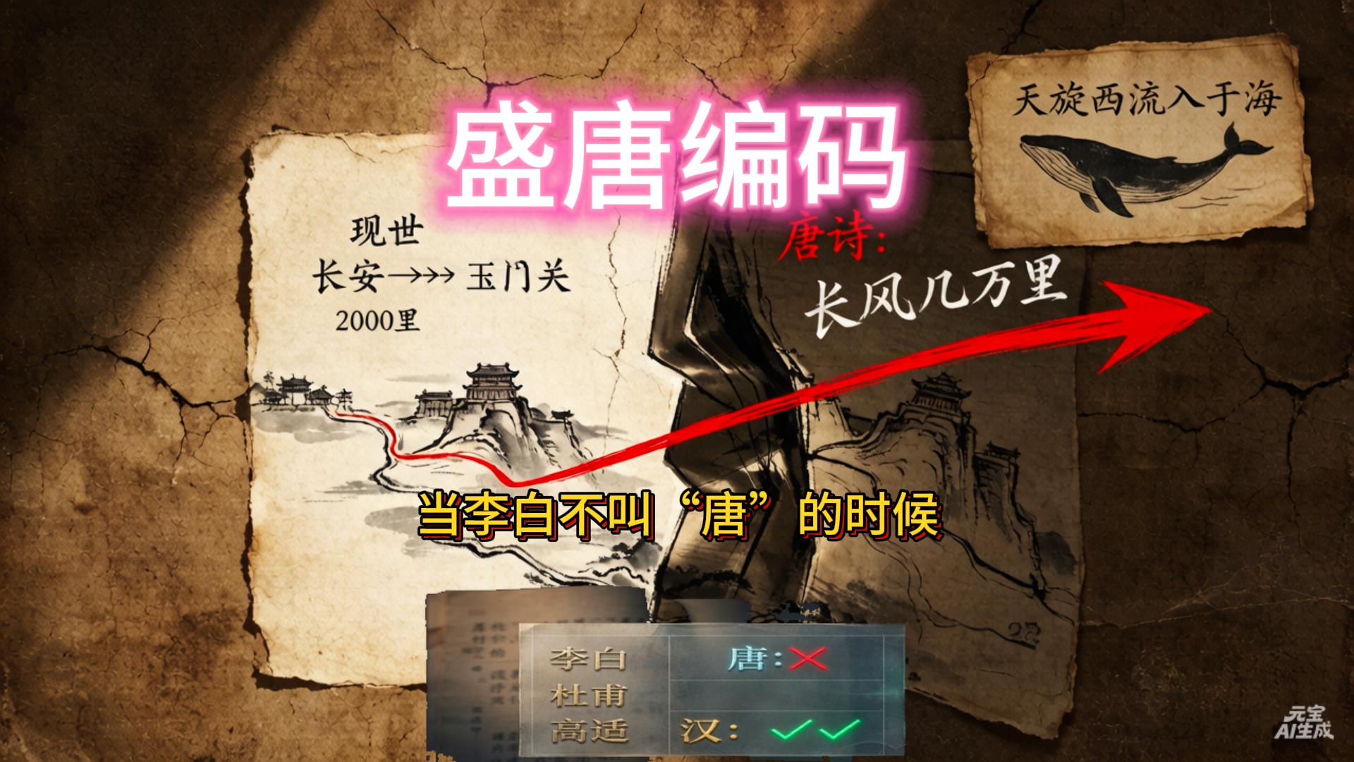盛唐编码：从"汉家"到"西上"的应力裂纹